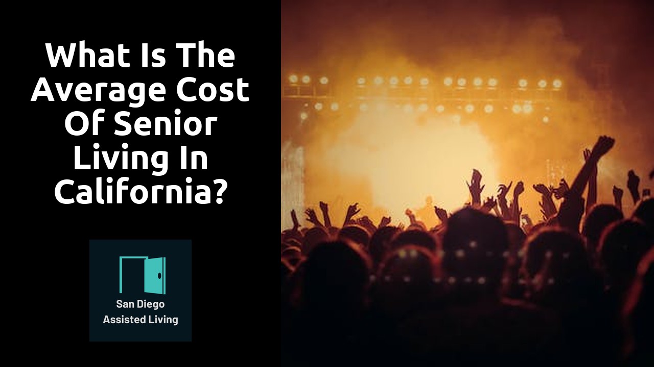 What is the average cost of senior living in California?